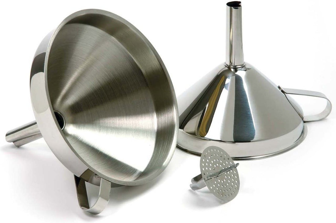 Norpro - 5" Stainless Steel Funnel with Strainer - 245