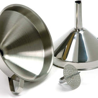 Norpro - 5" Stainless Steel Funnel with Strainer - 245