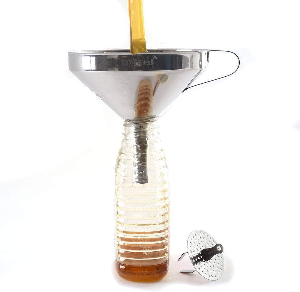 Norpro - 5" Stainless Steel Funnel with Strainer - 245