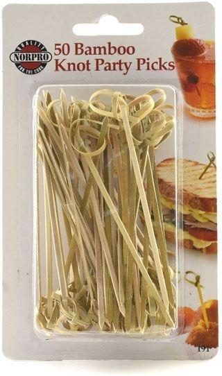 Norpro - 50 Pieces Bamboo Knot Picks - 191
