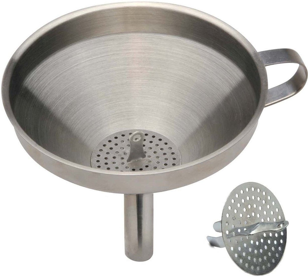 Norpro - 5.5" Stainless Steel Funnel with Strainer - 247