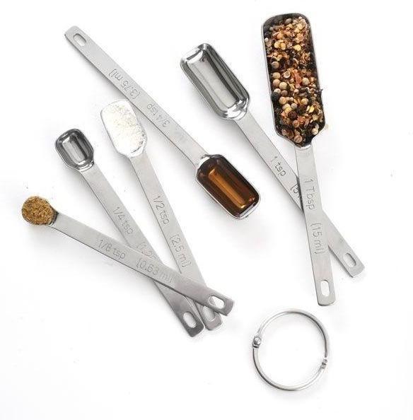 Norpro - 6 Piece Set Stainless Steel Measuring Spoons - 3060