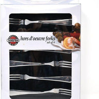Norpro - 6 Pieces Stainless Steel Hors D'oeuvres Forks - 1917