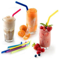 Norpro - 6 Reusable Silicone Straws with 2 Cleaning Brushes - 407