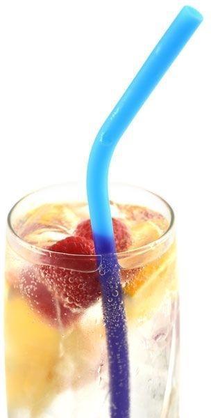 Norpro - 6 Silicone Colour Changing Straws with 2 Cleaning Brushes - 4030