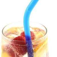 Norpro - 6 Silicone Colour Changing Straws with 2 Cleaning Brushes - 4030