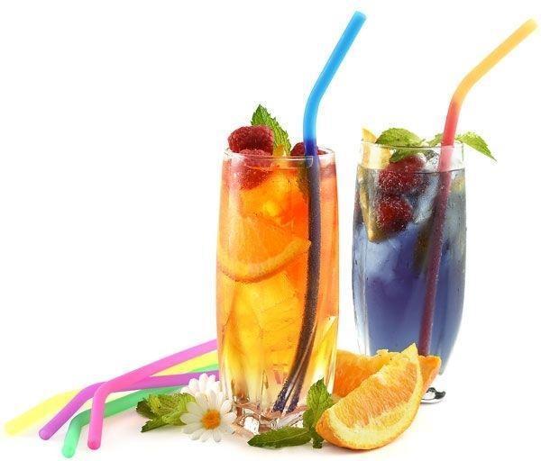 Norpro - 6 Silicone Colour Changing Straws with 2 Cleaning Brushes - 4030