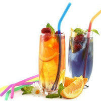 Norpro - 6 Silicone Colour Changing Straws with 2 Cleaning Brushes - 4030