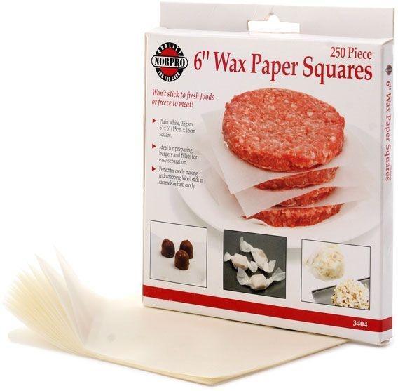 Norpro - 6" Wax Paper Squares 250 Pieces - 3404