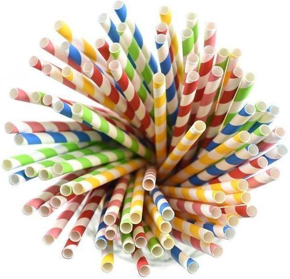 Norpro - Assorted Striped Paper Straws (100 Pieces) - 4022 - DISCONTINUED
