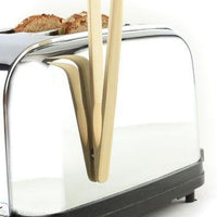 Norpro - Bamboo Toaster Tongs with Magnet - 1982