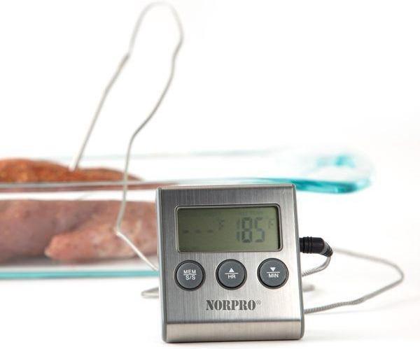 Norpro - Digital Probe Thermometer/Timer - 5990