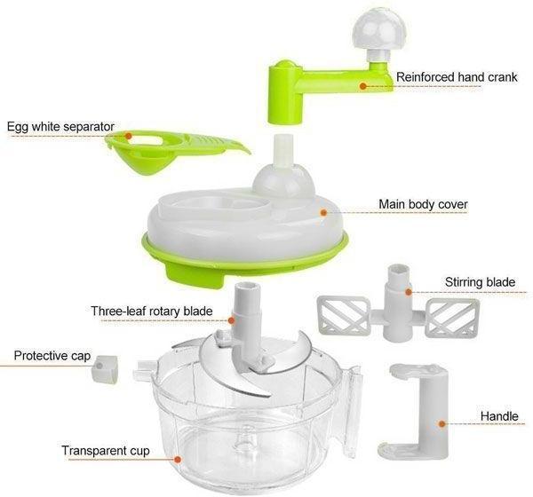 Norpro - Food Processor with 2 Speeds - 582