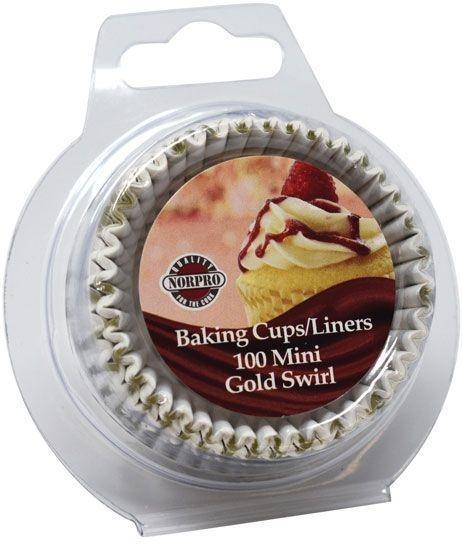 Norpro - Gold Swirl Mini Cups (100 Pieces) - 3441
