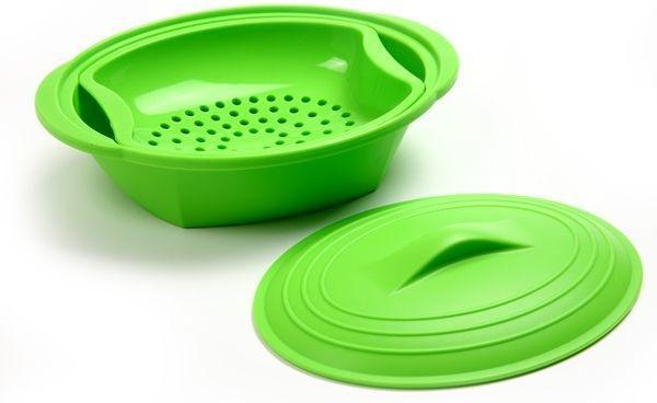 Norpro - Green Silicone Steamer with Insert - 180