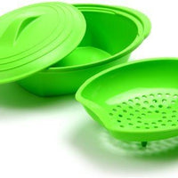Norpro - Green Silicone Steamer with Insert - 180