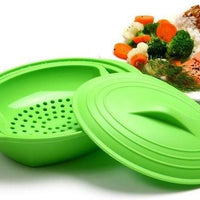 Norpro - Green Silicone Steamer with Insert - 180