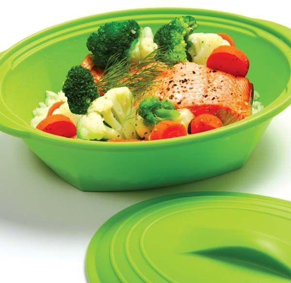 Norpro - Green Silicone Steamer with Insert - 180