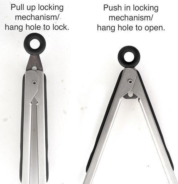 Norpro - Grip-Ez 9" Stainless Steel Locking Tongs - 1965