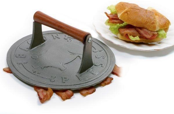 Norpro - Iron Bacon Grill/Press with Wood Handles - 1401