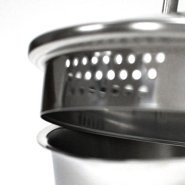 Norpro - Krona 1.4L Stainless Steel Vented Sauce Pan with Straining Lid - 601