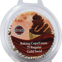 Norpro - Muffin Gold Swirl Cups (75 Pieces) - 3442