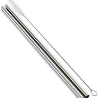 Norpro - Pack of 2 11" Stainless Steel Straw with Brush - 473