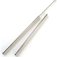Norpro - Pack of 2 11" Stainless Steel Straw with Brush - 473