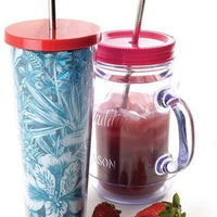Norpro - Pack of 2 11" Stainless Steel Straw with Brush - 473