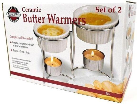 Norpro - Pack of 2 Ceramic Butter Warmers - 215