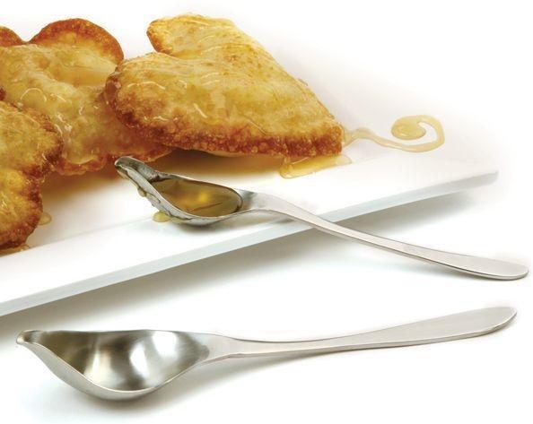 Norpro - Pack of 2 Stainless Steel Drizzle Spoons - 3559