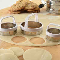 Norpro - Pack of 3 Plain Biscuit/Cookie Cutters - 3489
