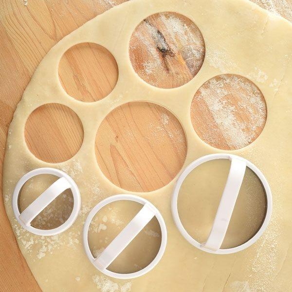 Norpro - Pack of 3 Plain Biscuit/Cookie Cutters - 3489