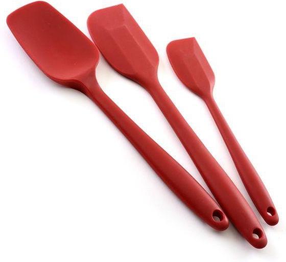 Norpro - Pack of 3 Red Silicone Spatulas - 2998