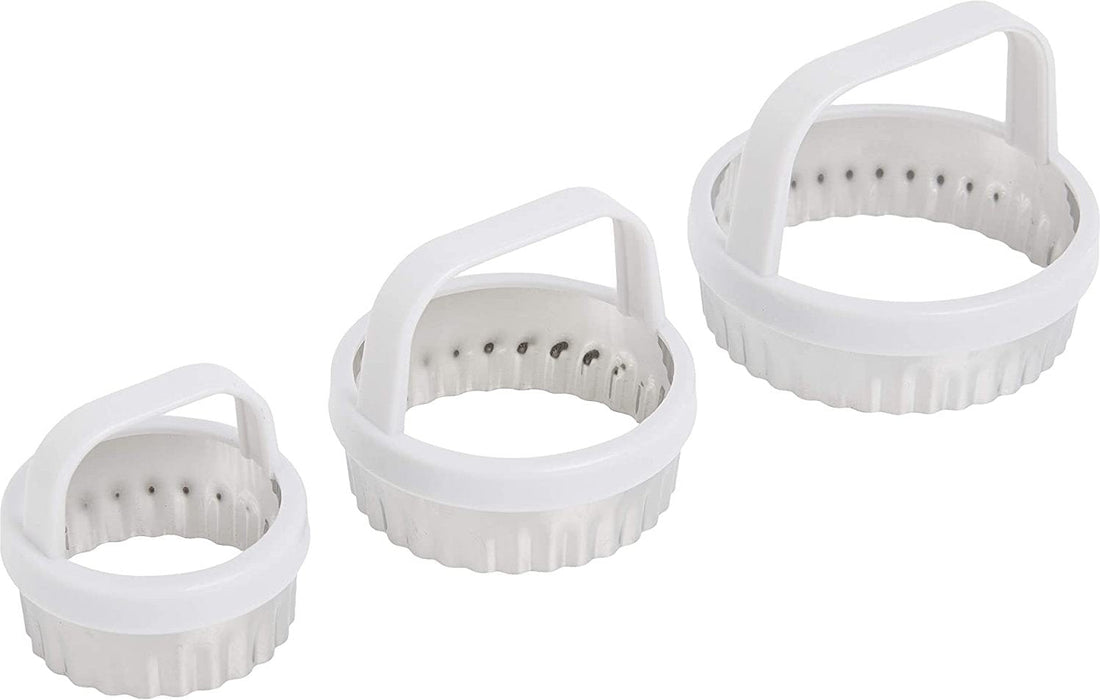Norpro - Pack of 3 Scallop Biscuit/Cookie Cutters - 3490