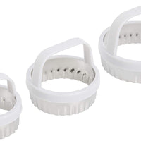 Norpro - Pack of 3 Scallop Biscuit/Cookie Cutters - 3490
