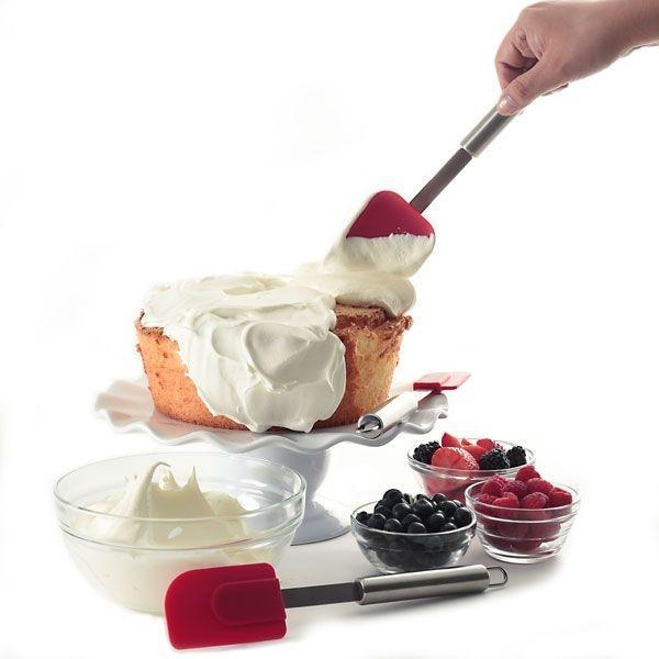 Norpro - Pack of 3 Silicone Stainless Steel Spatulas - 2993