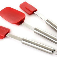 Norpro - Pack of 3 Silicone Stainless Steel Spatulas - 2993