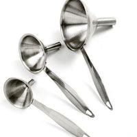 Norpro - Pack of 3 Stainless Steel Funnel with Handle Set - 2175