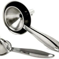 Norpro - Pack of 3 Stainless Steel Funnel with Handle Set - 2175