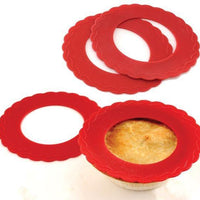 Norpro - Pack of 4 Mini Silicone Pie Pan Shield - 3280