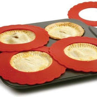 Norpro - Pack of 4 Mini Silicone Pie Pan Shield - 3280