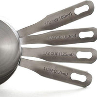 Norpro - Pack of 4 Stainless Steel Measuring Cups - 3052