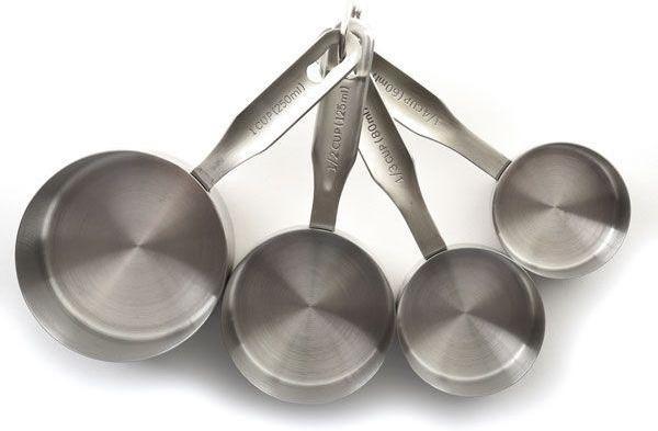 Norpro - Pack of 4 Stainless Steel Measuring Cups - 3052