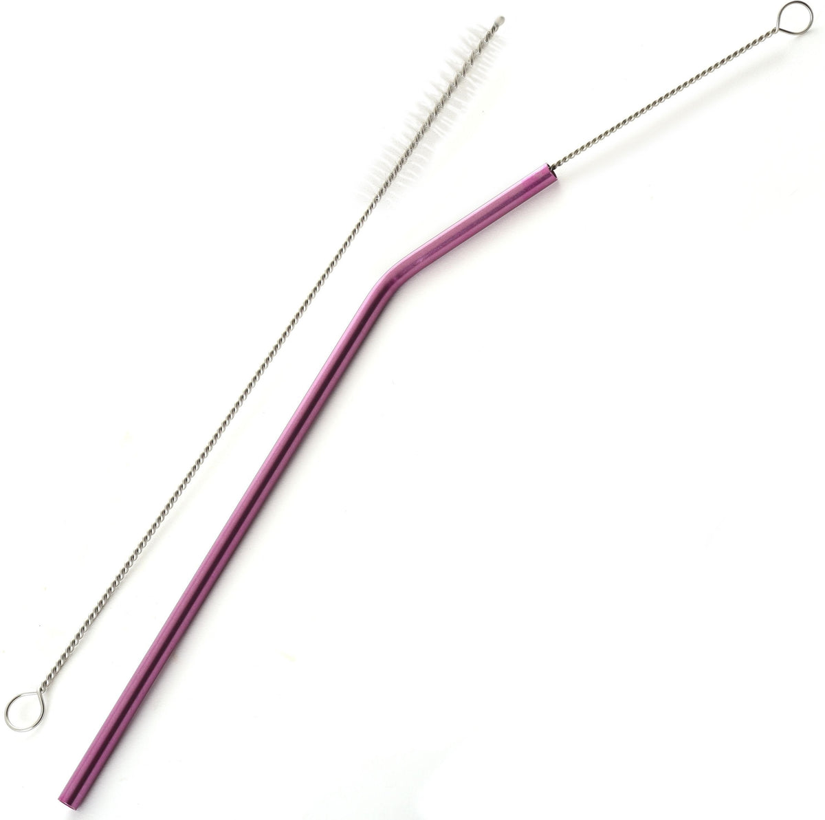 Norpro - Pack of 4 Stainless Steel Metallic Straws with 2 Brushes - 455
