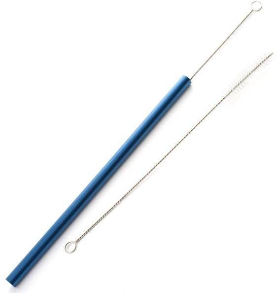 Norpro - Pack of 4 Stainless Steel Smoothie Straws with 2 Brushes - 466