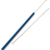 Norpro - Pack of 4 Stainless Steel Smoothie Straws with 2 Brushes - 466