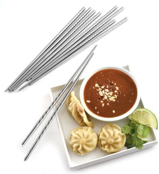 Norpro - Pack of 5 Stainless Steel Chopsticks - 1898