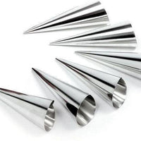 Norpro - Pack of 6 Stainless Steel Mini Cream Horn Molds - 3661