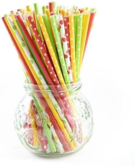 Norpro - Polka Dots Paper Straws (100 Pieces) - 4021